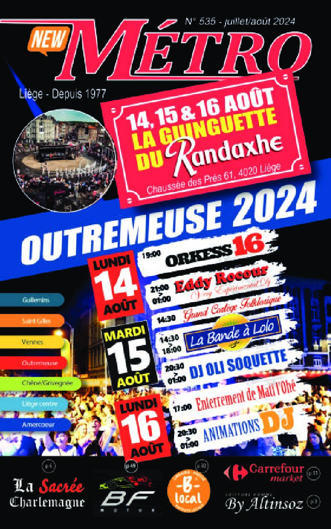 Mag Wallonie : magazine METRO JUILLET-AOUT N°535 de 