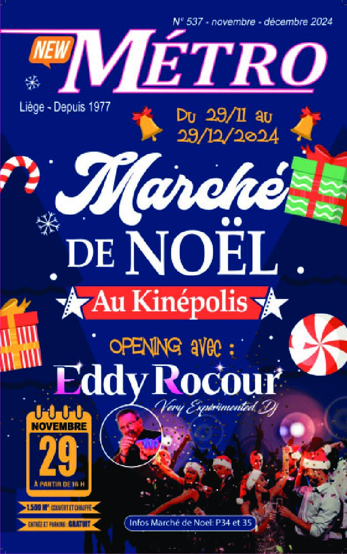 Mag Wallonie : magazine METRO NOVEMBRE-DECEMBRE N°537 de 